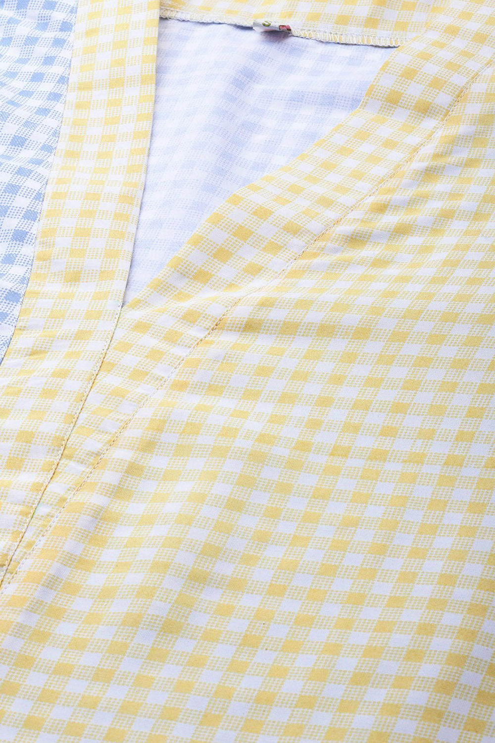 Polyester Checked Kurta Online 