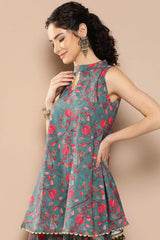 Buy Multi Color Floral Printed Crepe Co-Ords Online