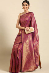 Buy Vine Kanjeevaram Silk Woven Saree Online