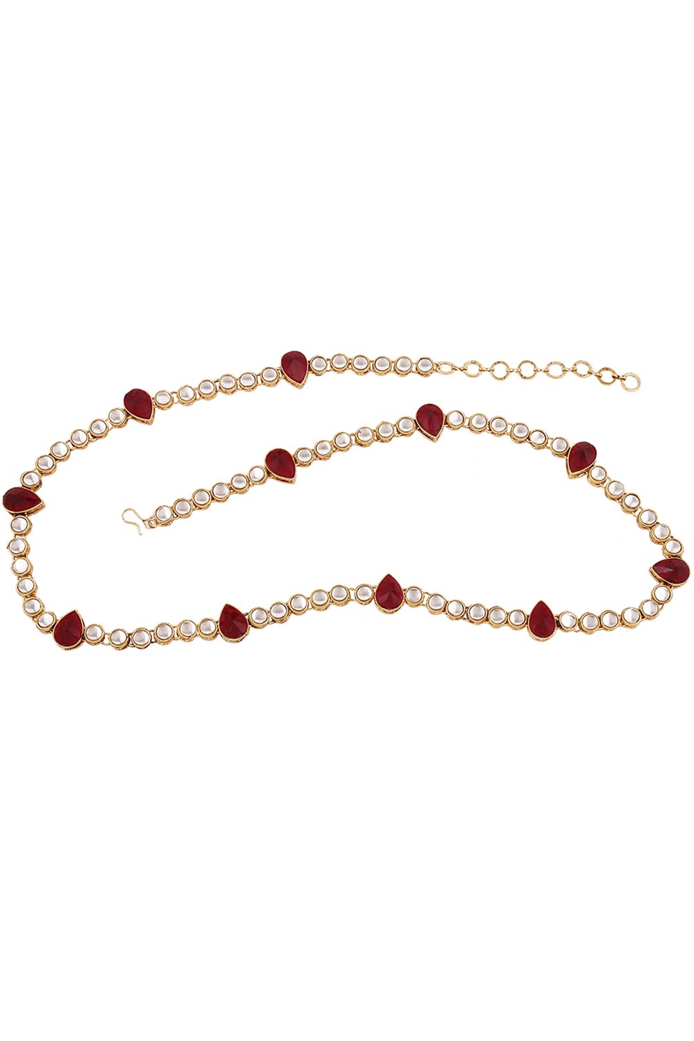 Buy Women's Alloy Belly Chain in Maroon