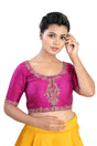 Buy Art Silk Handwork Blouse in Pink