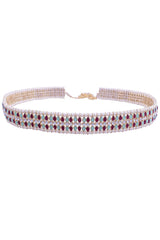 Multicolor Gold Plated Kundan And Pearl Studded Adjustable Kamarband