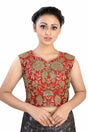 Buy Art Silk Zari Work Blouse in Red