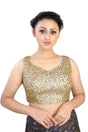 Buy Sequins Sequins Blouse in Gold