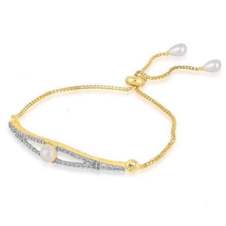Women's Alloy Bracelet in Gold and Silver