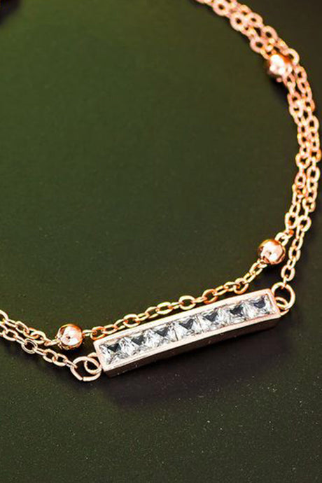 Women's Alloy Bracelate in Rose Gold Design