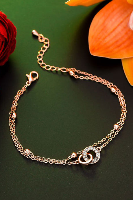 Buy Women's Alloy Bracelate in Rose Gold Online