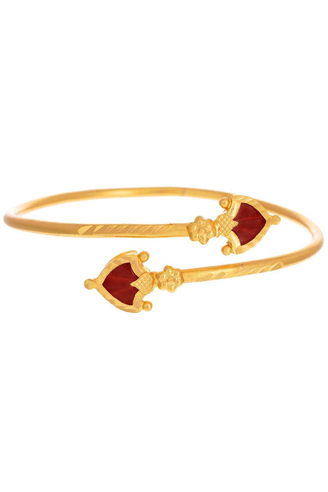 Buy Women's Copper Gold Plated Kada in Gold Online