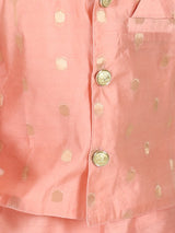 Peach Printed Cotton Ethnic Wear