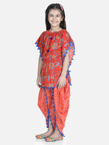 Red Embroidered Cotton Clothing Sets