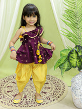 Purple Kalamkari Chanderi Ethnic Wear