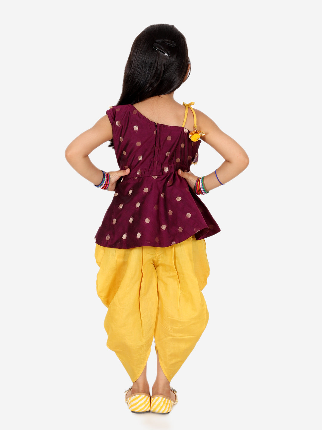 Purple Kalamkari Chanderi Ethnic Wear