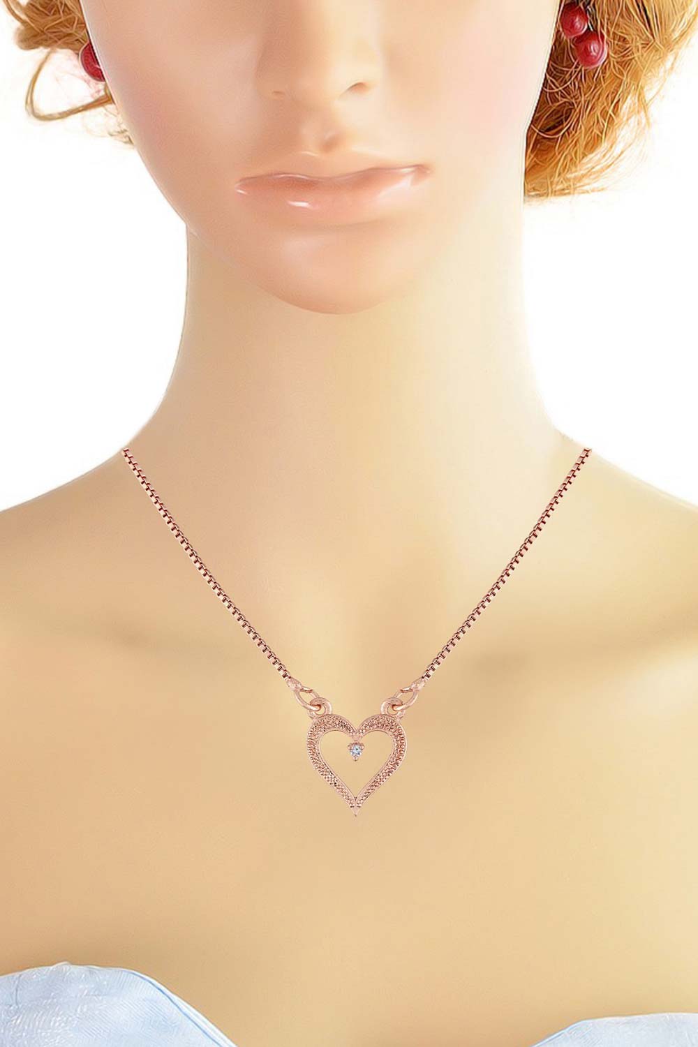 Buy Women's Alloy Rose Gold Plated Chain in Gold - Front