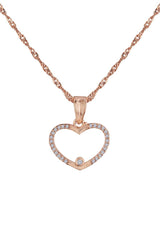 Buy Women's Alloy Heart Chain in Gold - Back