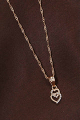 Buy Women's Alloy Double Heart Chain in Gold