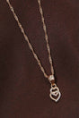 Buy Women's Alloy Double Heart Chain in Gold