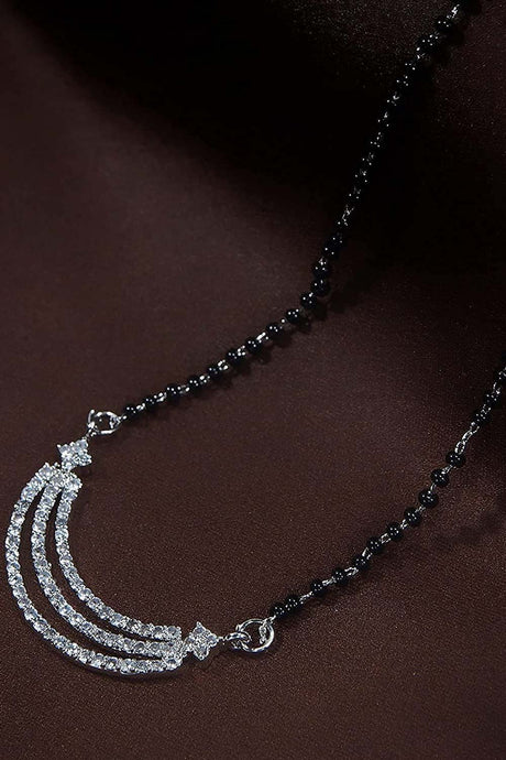 Buy Women's Alloy Single Line Mangalsutra Sets in Silver
