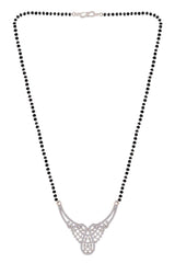 Buy Women's Alloy  Mangalsutra Sets in Silver - Back