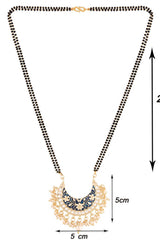 Buy Women's Alloy Mangalsutra in Black - Front