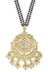 Buy Women's Alloy Mangalsutra in White - Back