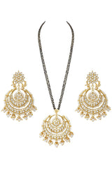 Buy Women's Alloy Mangalsutra Set in White