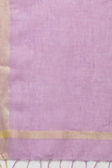Shop Purple Linen Woven Design Dupatta
