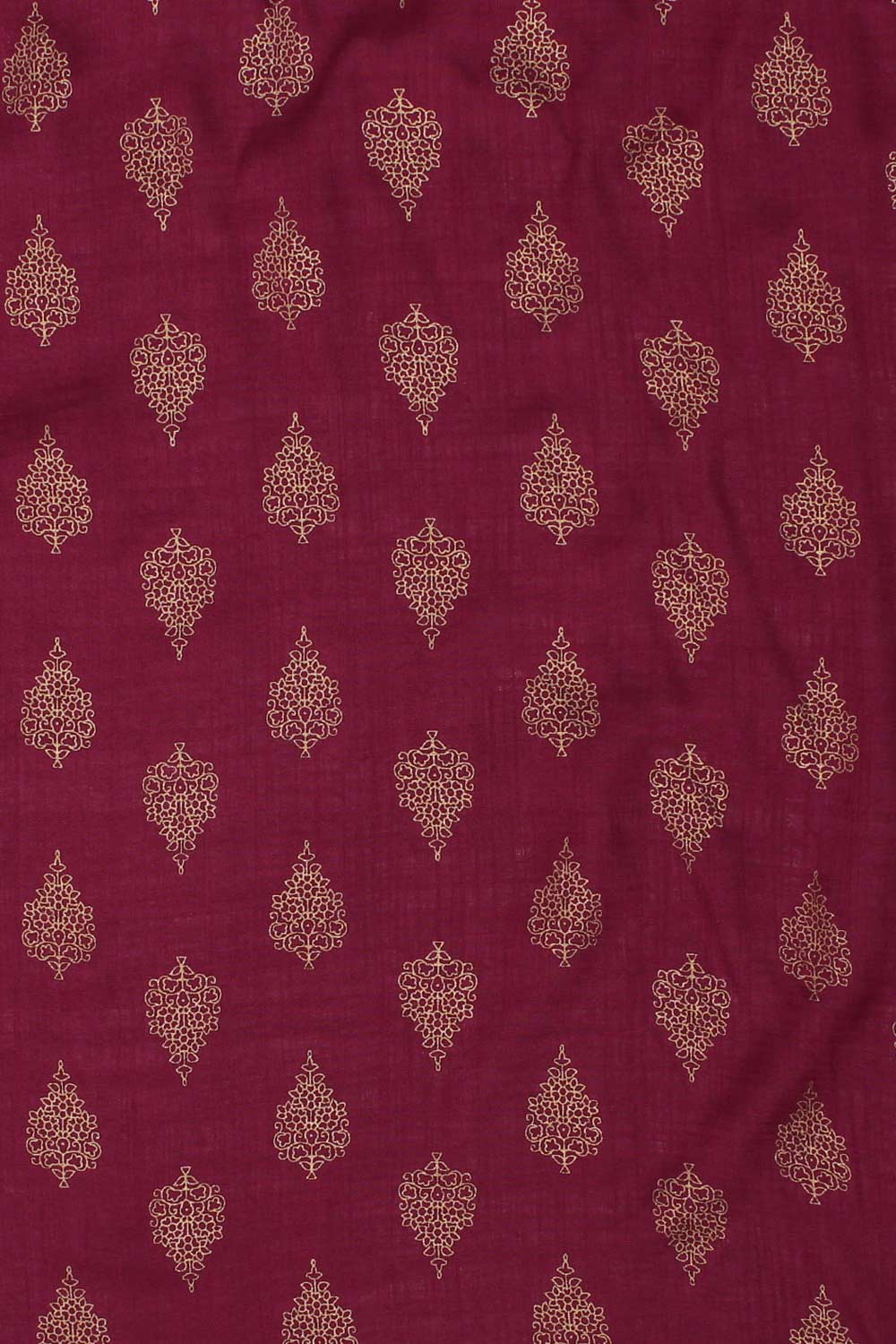 Buy Viscose Rayon Solid Ready to Wear Suit Set in Burgundy Online - Side