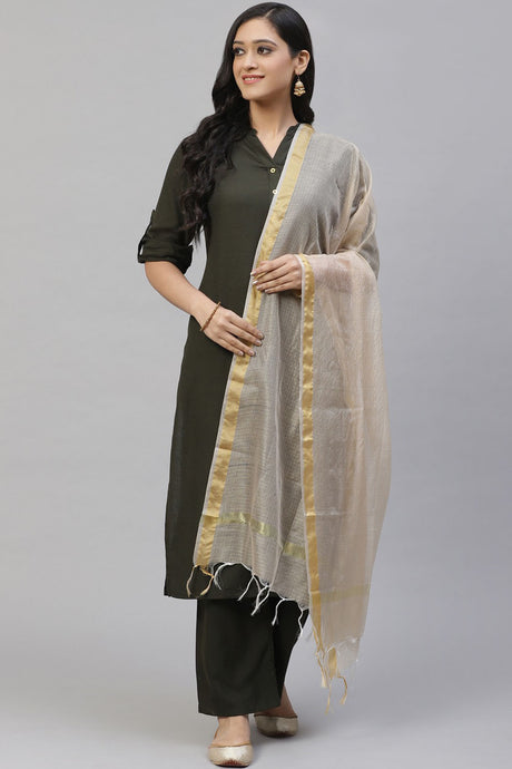 Buy Art Silk Woven Design Dupatta in Beige