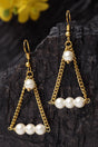 Buy Women's Sterling Silver Drop Earrings in Gold