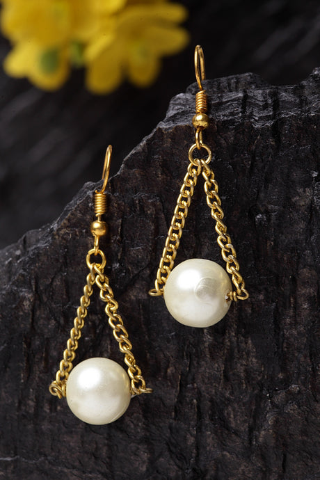 Buy Women's Sterling Silver Drop Earrings in Gold
