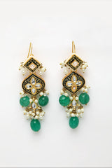 Shop Women's Drop Earrings in Green 