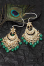 Buy Women's Sterling Silver Chandbali Earrings in Green