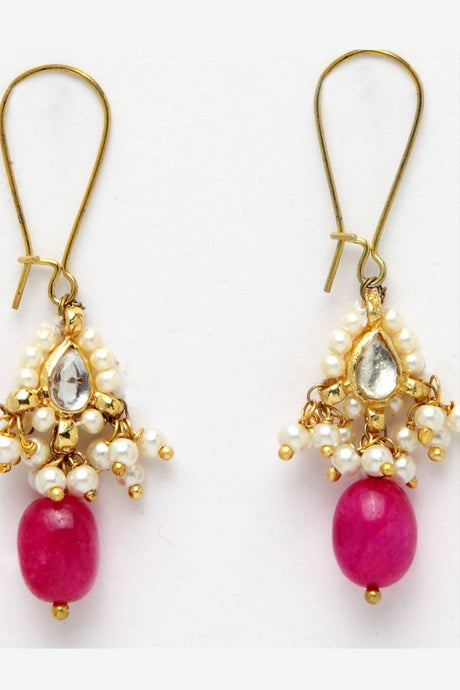 Buy Women's Copper Drop Earrings in Red