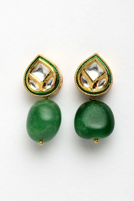Shop Women's Stud Earrings in Green