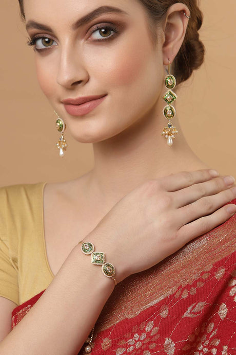 Buy Women's Sterling Silver Bracelet in Green Online