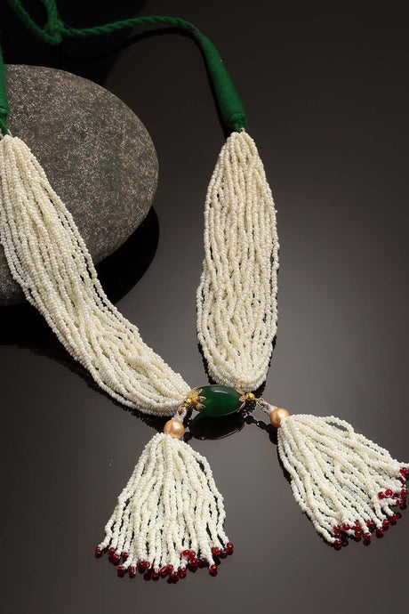 Buy Women's Copper Bead Necklaces in White Online