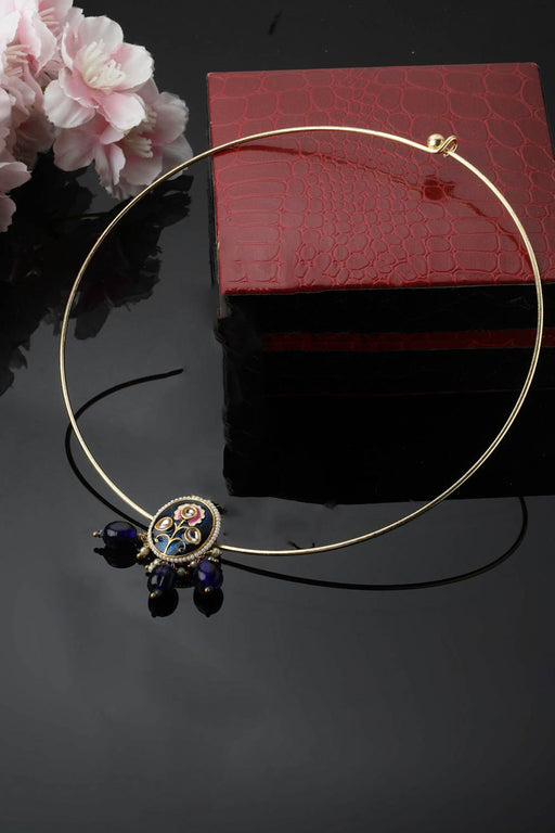 Pink Sapphire Heart 3 Stone Mangalsutra Necklace – Mangalsutraonline