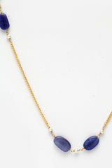 Women's Copper Necklace In Blue