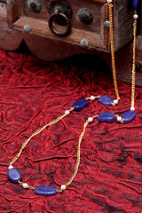 Women's Copper Necklace In Blue