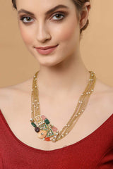 Buy Women's Sterling Silver Bead Necklaces in Golden Online