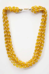 Buy Women's Copper Bead Necklaces in Yellow Online - Back