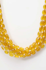 Buy Women's Copper Bead Necklaces in Yellow Online - Side