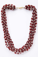 Buy Women's Copper Bead Necklaces in Red Online - Back