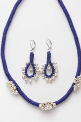 Shop Women's Silver Necklace in Blue