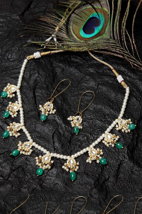 Buy Women's Sterling Silver Necklace Set in Green