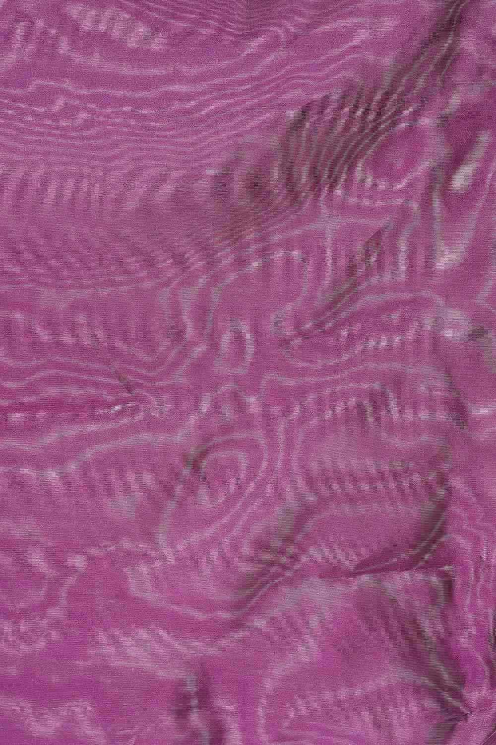 Purple Silk Blend Ethnic Motif Woven Design Banarasi Saree