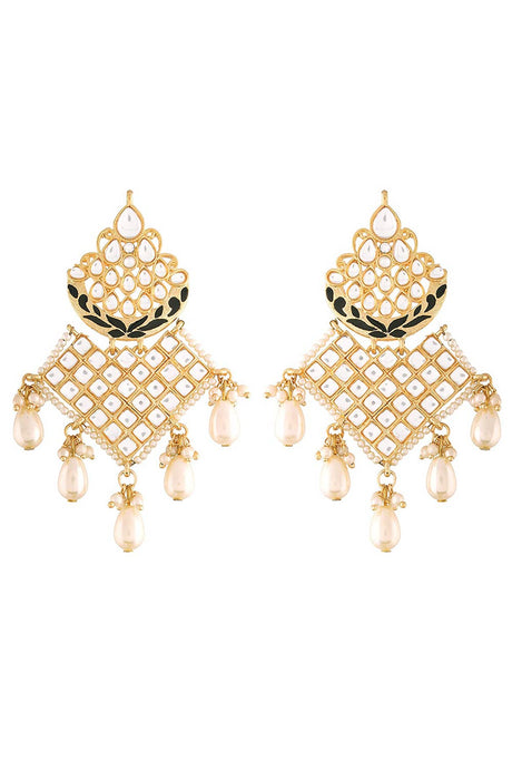 Buy Women's Alloy Drop Earring in Black Online