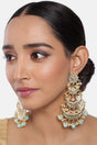 Buy Women's Alloy Chandbali Earring in Turquoise Online