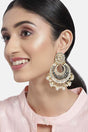 Buy Women's Alloy Chandbali Earring in Black Online