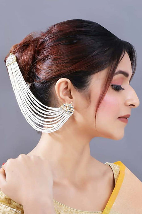 Buy Women's Alloy Earring Chain in White Online